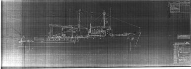 Blueprint for the Survey Ship Keller 